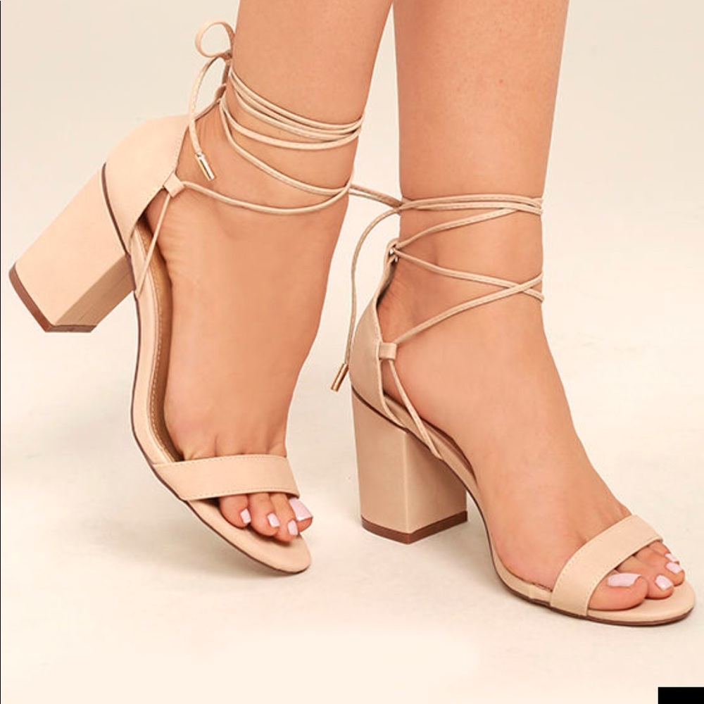 LULU’S LACE UP HEELS